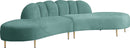 Divine Mint Velvet 2pc. Sectional image