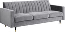 Lola Grey Velvet Sofa image