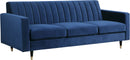 Lola Navy Velvet Sofa image