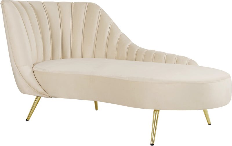 Margo Cream Velvet Chaise image