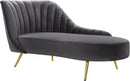 Margo Grey Velvet Chaise image