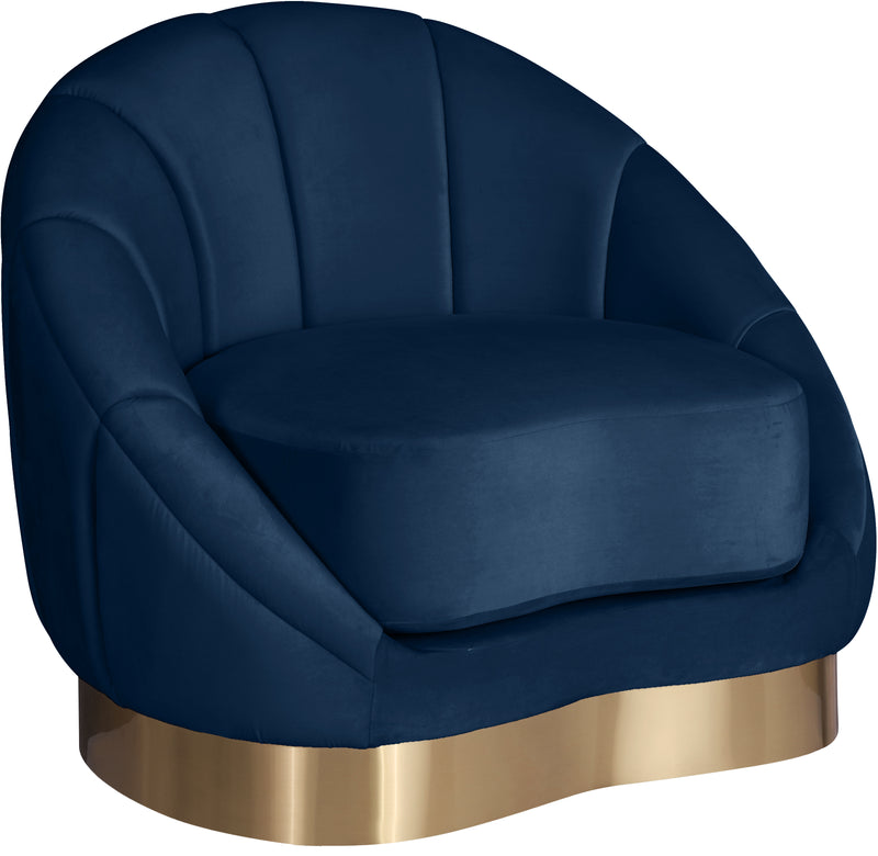 Shelly Navy Velvet Chair image