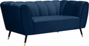 Beaumont Navy Velvet Loveseat image