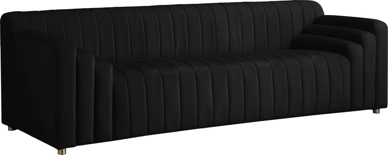 Naya Black Velvet Sofa image