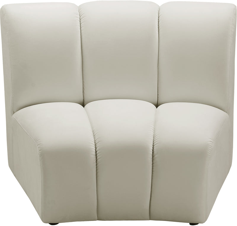 Infinity Cream Velvet Modular Chair image