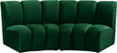 Infinity Green Velvet 2pc. Modular Sectional image
