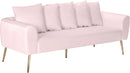 Quinn Pink Velvet Sofa image