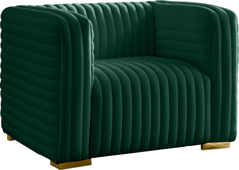 Ravish Green Velvet Chair image