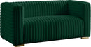 Ravish Green Velvet Loveseat image