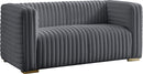 Ravish Grey Velvet Loveseat image