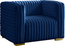 Ravish Navy Velvet Chair image