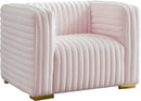 Ravish Pink Velvet Chair image