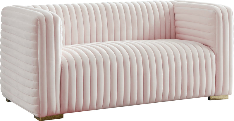 Ravish Pink Velvet Loveseat image