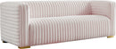 Ravish Pink Velvet Sofa image