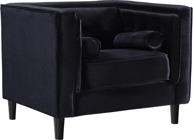 Taylor Black Velvet Chair image