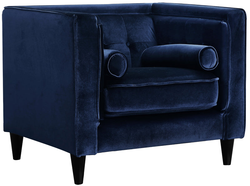 Taylor Navy Velvet Chair image