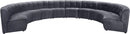 Limitless Grey Velvet 10pc. Modular Sectional image