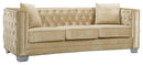 Reese Beige Velvet Sofa image