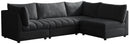Jacob Black Velvet Modular Sectional image