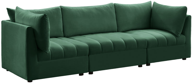 Jacob Green Velvet Modular Sofa image