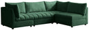 Jacob Green Velvet Modular Sectional image