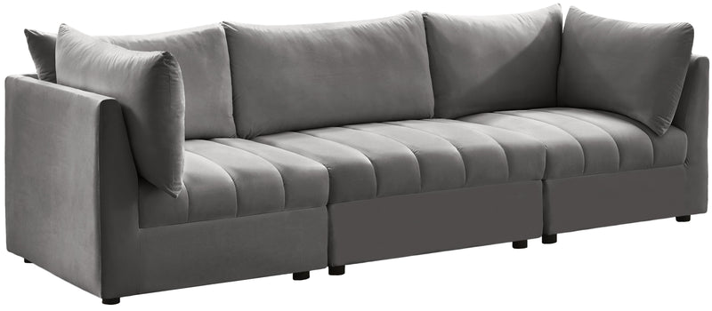 Jacob Grey Velvet Modular Sofa image