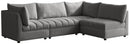 Jacob Grey Velvet Modular Sectional image