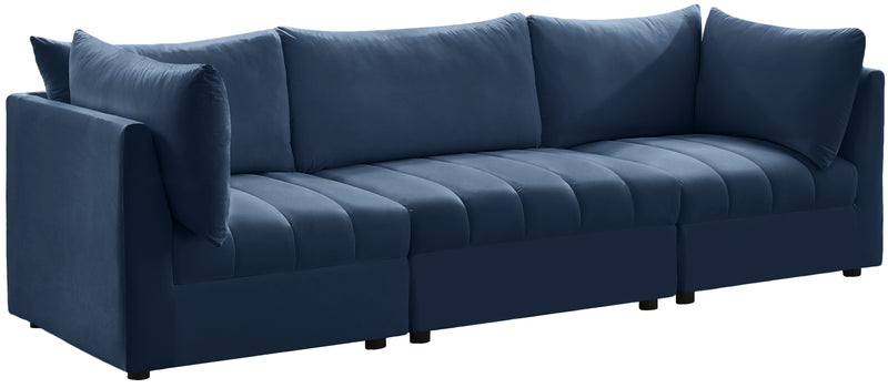 Jacob Navy Velvet Modular Sofa image