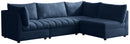Jacob Navy Velvet Modular Sectional image