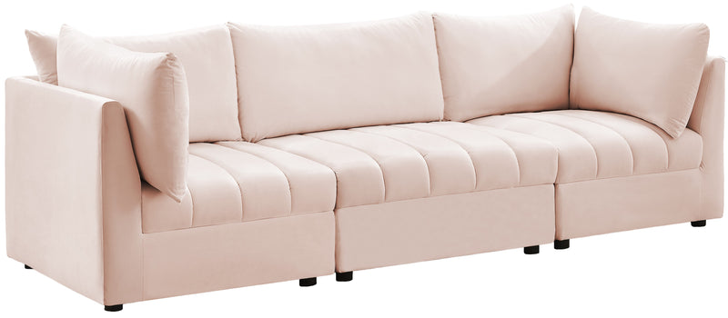 Jacob Pink Velvet Modular Sofa image
