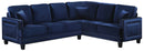 Ferrara Navy Velvet 2Pc. Sectional image