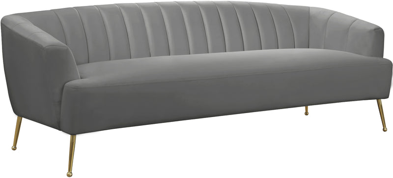 Tori Grey Velvet Sofa image