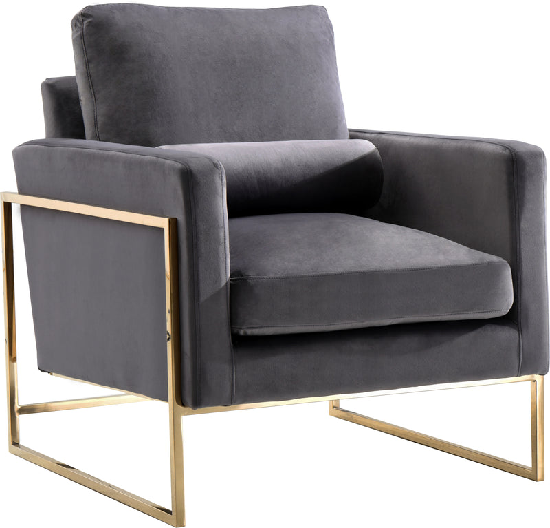 Mila Grey Velvet Chair image