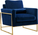 Mila Navy Velvet Chair image