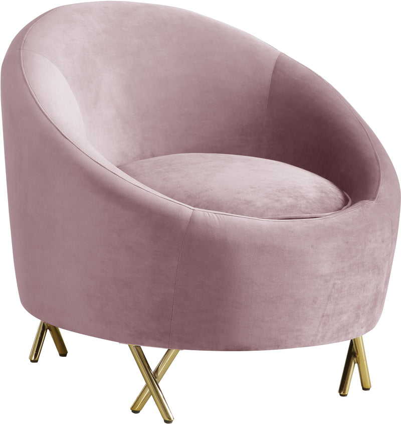 Serpentine Pink Velvet Chair image