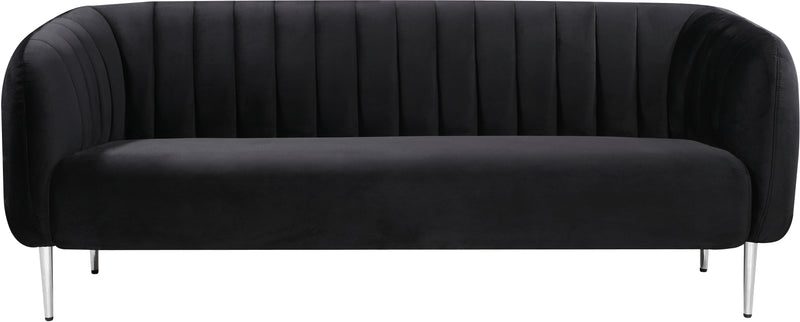 Willow Black Velvet Sofa image