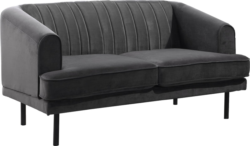 Rory Grey Velvet Loveseat image