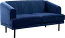 Rory Navy Velvet Loveseat image