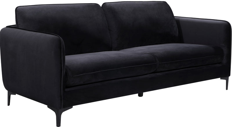 Poppy Black Velvet Sofa image