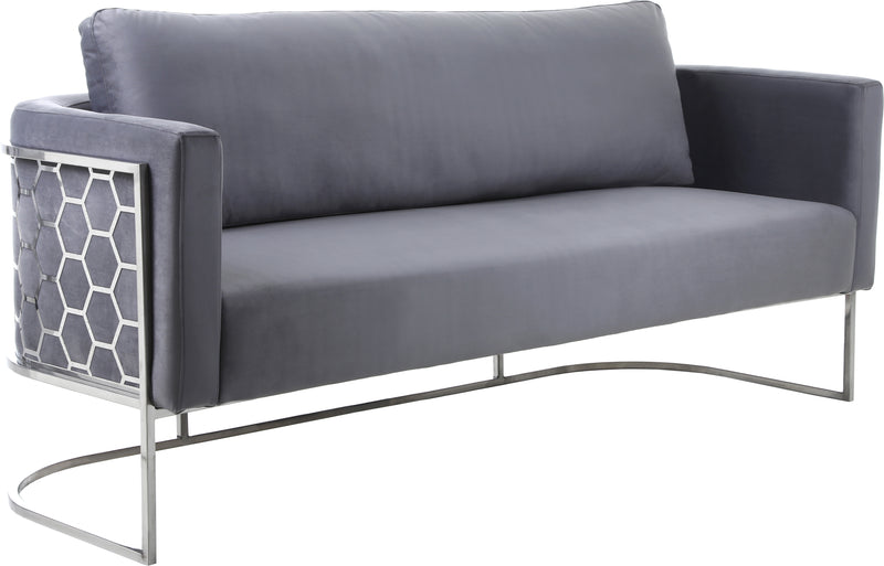 Casa Grey Velvet Sofa image
