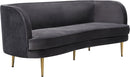 Vivian Grey Velvet Sofa image