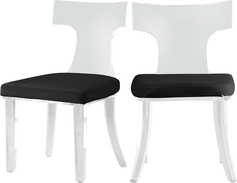 Lucid Black Velvet Dining Chair image