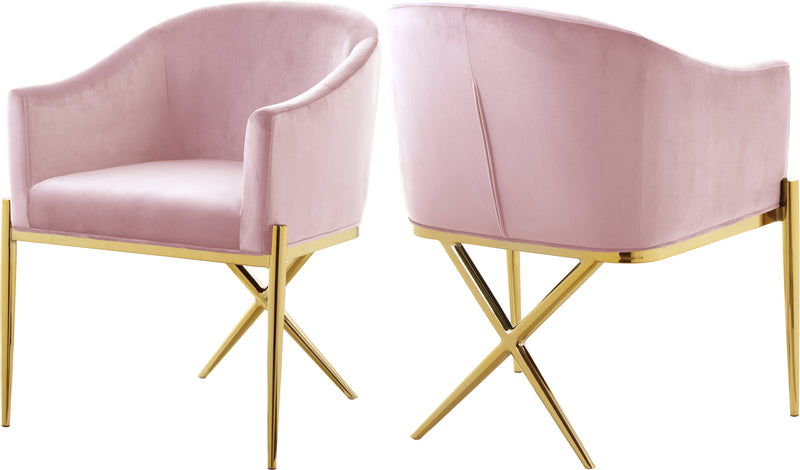 Xavier Pink Velvet Dining Chair image