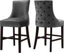 Hannah Grey Velvet Stool image