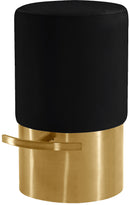 Liv Black Velvet Stool image