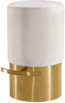 Liv Cream Velvet Stool image