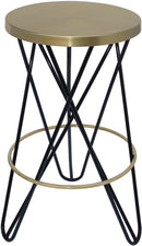 Mercury Black / Gold Counter Stool image