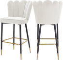 Lily Cream Velvet Stool image
