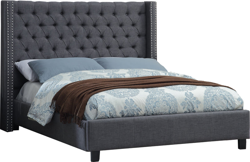 Ashton Grey Linen Queen Bed image
