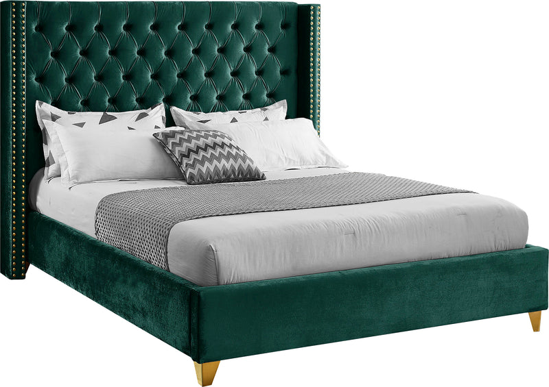 Barolo Green Velvet Full Bed image